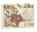 Stamps Peru -  Garcilazo Inca de la Vega