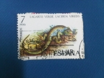 Stamps Spain -  Fauna hispánica:Lagarto Verde.E2195