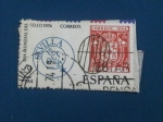 Stamps Spain -  Día Mundial del Sello. Parrilla y Fechador de Sevilla.-Ed: 2179