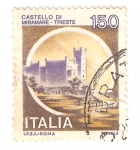 Sellos de Europa - Italia -  Castillos de Italia