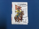 Stamps Spain -  Portaguion - Dragones de Numancia.(1737)