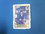 Stamps Spain -  Día de Sello.-El Capitán Mercante.-Pintores: Solana) Ed:2083.