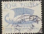 Stamps : Europe : Poland :  triera galera griega