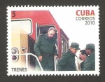 Sellos del Mundo : America : Cuba : fidel castro, descendiendo del tren