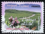 Stamps : Europe : France :  Flora del Norte - Champagne-Ardenne, la abeja de la orquídea