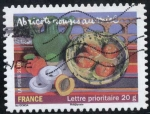Sellos del Mundo : Europa : Francia : Abricots rouges au miel