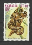 Sellos del Mundo : America : Nicaragua : Reptiles.