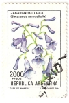 Sellos del Mundo : America : Argentina : Flores - Jacaranda
