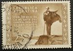 Stamps Argentina -  centenario muerte general don jose de sanmartin