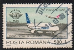 Stamps Romania -  50 años de ICAO - Boeing 737