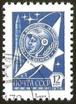 Stamps : Europe : Russia :  ASTRONAUTA - COHETE