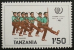 Stamps Tanzania -  international youth year 1985