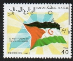 Stamps : Africa : Morocco :  Sáhara Occidental - 20 Aniv. Fundación Frente Polisario