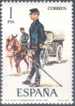 Stamps Spain -  ESPAÑA 1977_2423 Uniformes militares.  VIII Grupo. Scott 2051