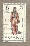 Stamps Spain -  Vestido regiona Ifni