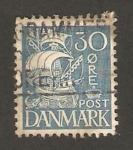Stamps Denmark -  Barco de vela