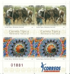 Stamps Costa Rica -  La tradició del boyeo y las carretas