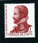 Stamps Chile -  lV CENTENARIO DE LA ARAUCANA  1569-1969