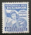 Stamps Ecuador -  timbre patriotico y sanitario