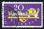 Stamps Switzerland -  Coche de caballos