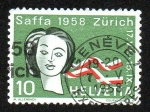 Sellos de Europa - Suiza -  Saffa 1958