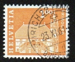 Stamps Switzerland -  Transportes y edificios postales - Friburgo