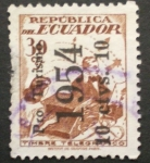 Stamps : America : Ecuador :  timbre telegrafico pro turismo