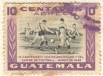 Sellos de America - Guatemala -  Campeonato CA y del Caribe del Football