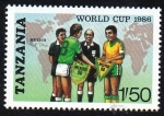 Sellos del Mundo : Africa : Tanzania : Mundial de Fútbol México 86