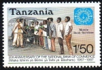 Stamps Tanzania -  20º Aniversario del Banco Nacional de Comercio
