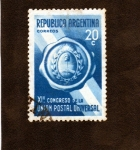 Stamps : America : Argentina :   "Xl Congreso Postal Universal"