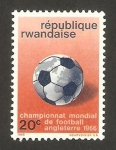 Sellos de Africa - Rwanda -  Mundial de fútbol Inglaterra 66