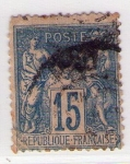 Stamps : Europe : France :  90 1877-80