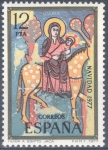 Stamps Spain -  ESPAÑA 1977_2447 Navidad. Scott 2074