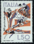 Stamps Italy -  Gimnasia, ciclismo, pista y natación