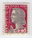 Stamps France -  1263 Marianne de Decaris