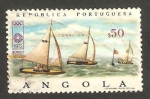 Stamps Angola -  Olimpiadas de Munich, vela