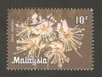 Sellos del Mundo : Asia : Malasia : flor durio zibethinus