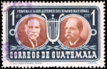 Stamps Guatemala -  Homenaje a los Autores del Hino Nacional