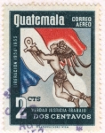 Stamps Guatemala -  Libertad Justicia Trabajo