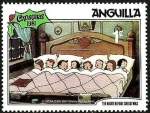 Stamps Anguila -  ANGUILLA 1981 Scott 453 Sello ** Walt Disney La noche de Navidad Durmiendo 1c 
