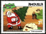 Stamps Anguila -  ANGUILLA 1981 Scott 457 Sello ** Walt Disney La noche de Navidad Papa Noel y Arbol Navidad 7c 