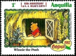 Stamps Anguila -  ANGUILLA 1982 Scott 511 Sello ** Walt Disney Navidad Winnie de Pooh 1c 
