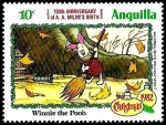 Sellos de America - Anguila -  ANGUILLA 1982 Scott 516 Sello ** Walt Disney Navidad Winnie de Pooh 10c 