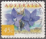 Stamps : Oceania : Australia :  AUSTRALIA 1999 Scott 1737 Sello Flores Flowers Wahlenbergia Stricta usado Michel 1808 