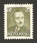 Stamps Poland -  presidente bierut