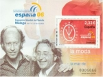 Stamps Spain -  ESPAÑA 2006 4268 Sello ** MNH HB Expo Mundial Filatelia La Moda Victorio y Luccino Espana Spain Espa