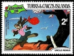 Stamps America - Turks and Caicos Islands -  TURKS & CAICOS ISLANDS 1981 Scott 499 Sello Nuevo Disney Tio Remus 2c 