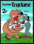 Stamps Africa - Togo -  TOGO 1980 Scott 1000 Sello ** Walt Disney Dingo y el hipoopotamo 2F 