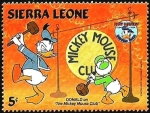 Stamps Africa - Sierra Leone -  SIERRA LEONE 1984 Scott 661 Sello ** Walt Disney 50 Aniversario de Donald The Mickey Mouse Club 5c 